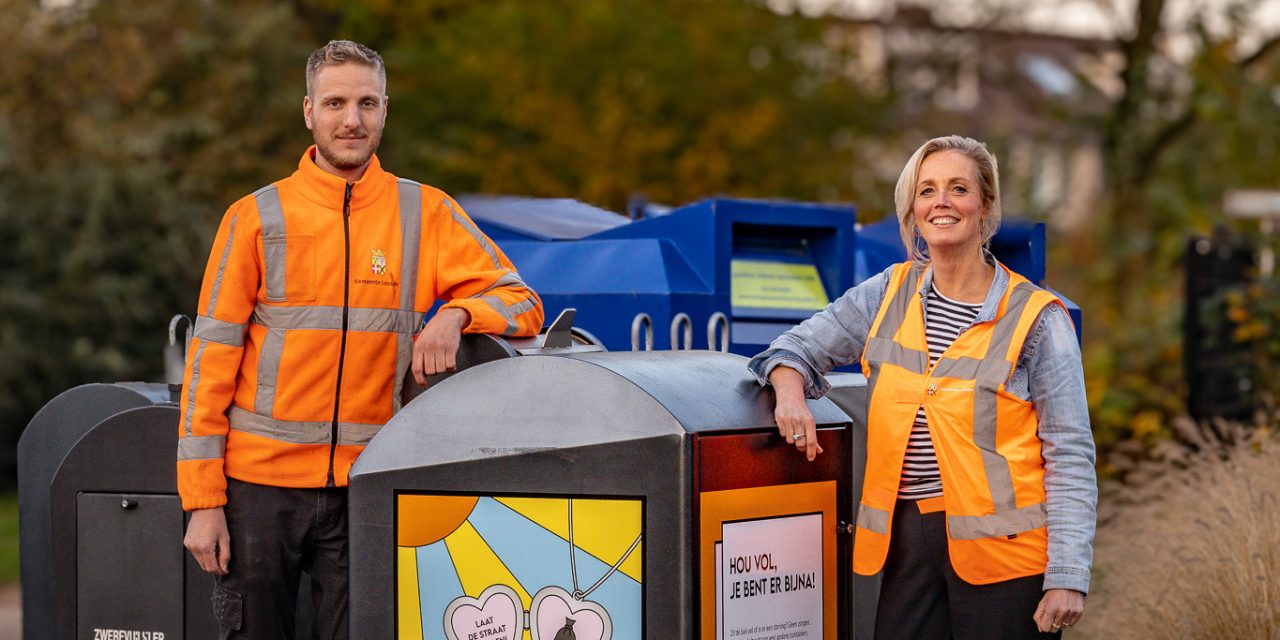 Afvalcontainers in Leusden voorzien van QR-codes