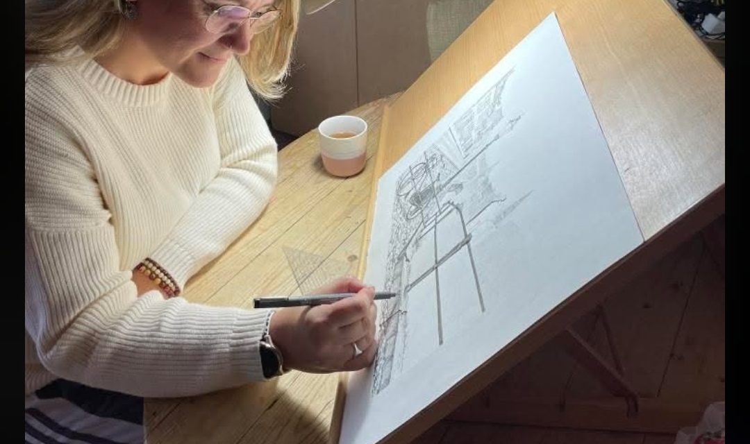 Kims pentekeningen van Amersfoort worden tentoongesteld in Huis Miereveld