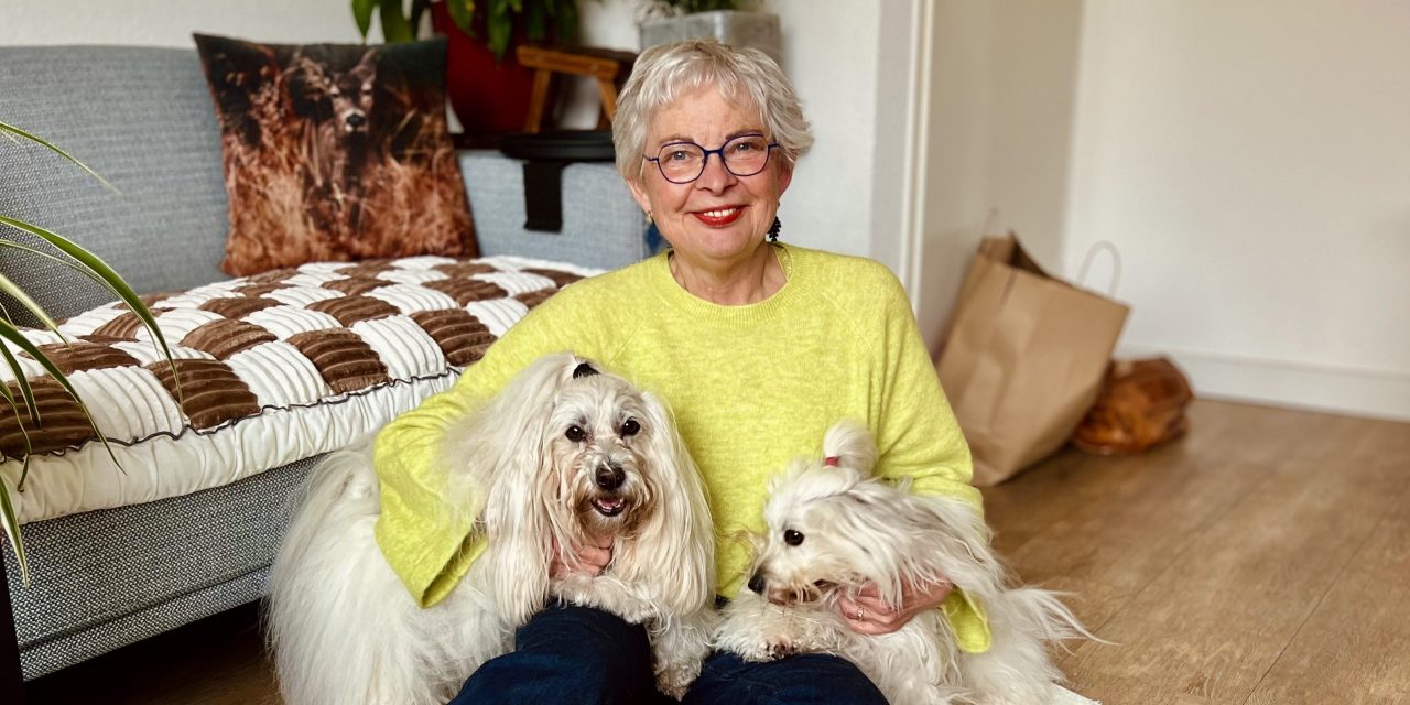 Ingrid Schrijner en hond Blizz zetten zich in tegen eenzaamheid onder ouderen