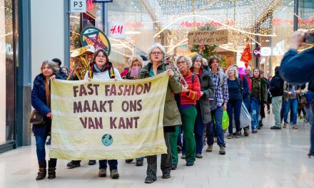 Extinction Rebellion voert actie in Amersfoort tijdens Black Friday
