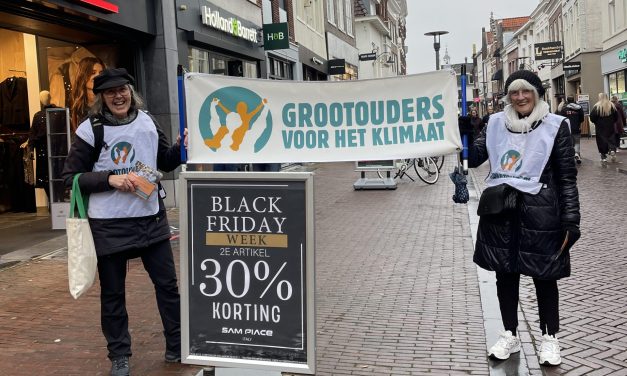 Black Friday: Grootouders voor het Klimaat voert actie