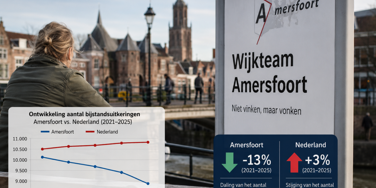 Aantal bijstandsuitkeringen daalt in Amersfoort, ondanks landelijke stijging