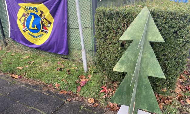 Lions verkopen vol trots kerstbomen voor het goede doel