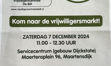 Eerste vrijwilligersmarkt in Maartensdijk op de Dag van de Vrijwilliger