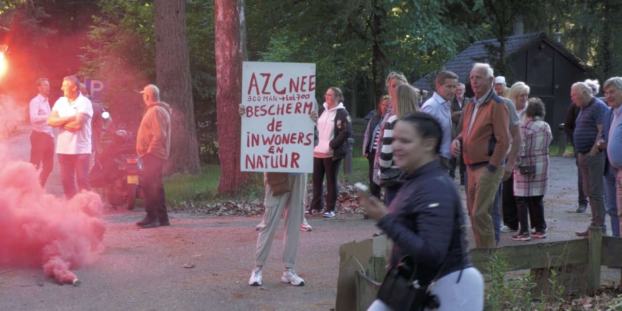 Protest tegen AZC-plan op Berg en Bosch: ‘Het is gewoon geen goede locatie’