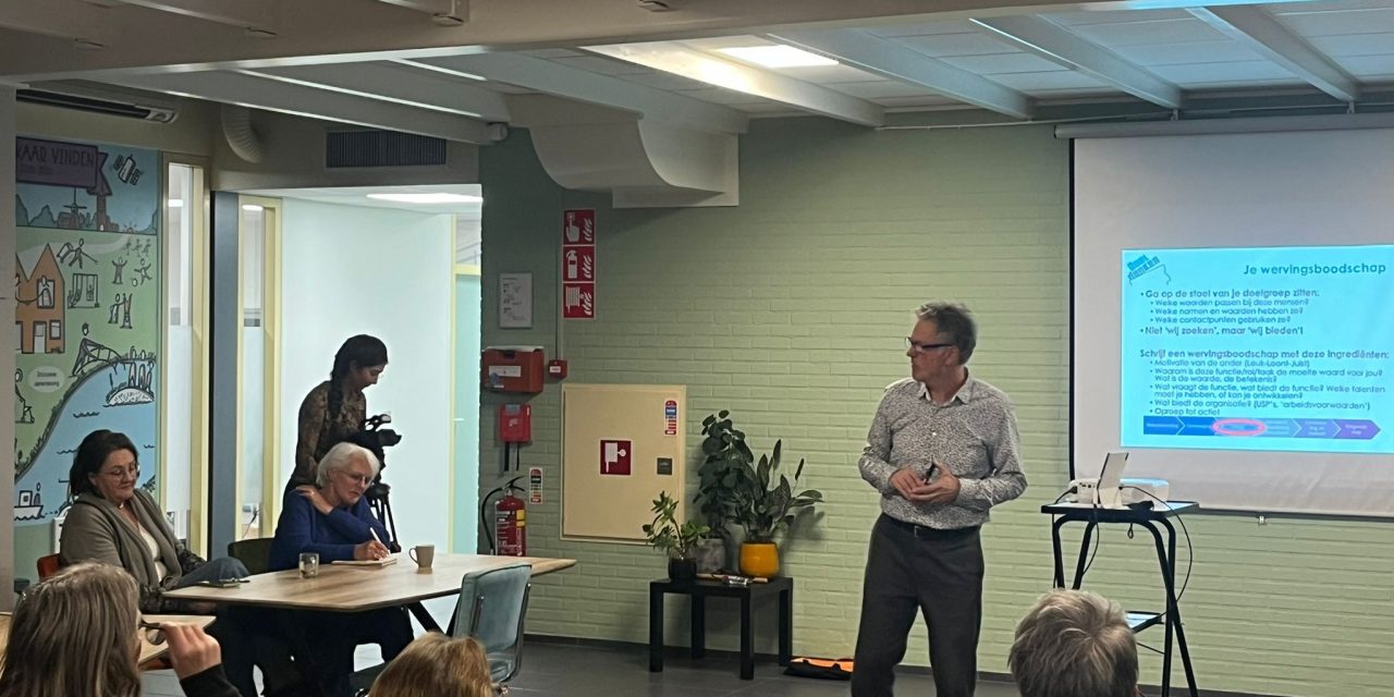 Workshop richt zich op werving van vrijwilligers