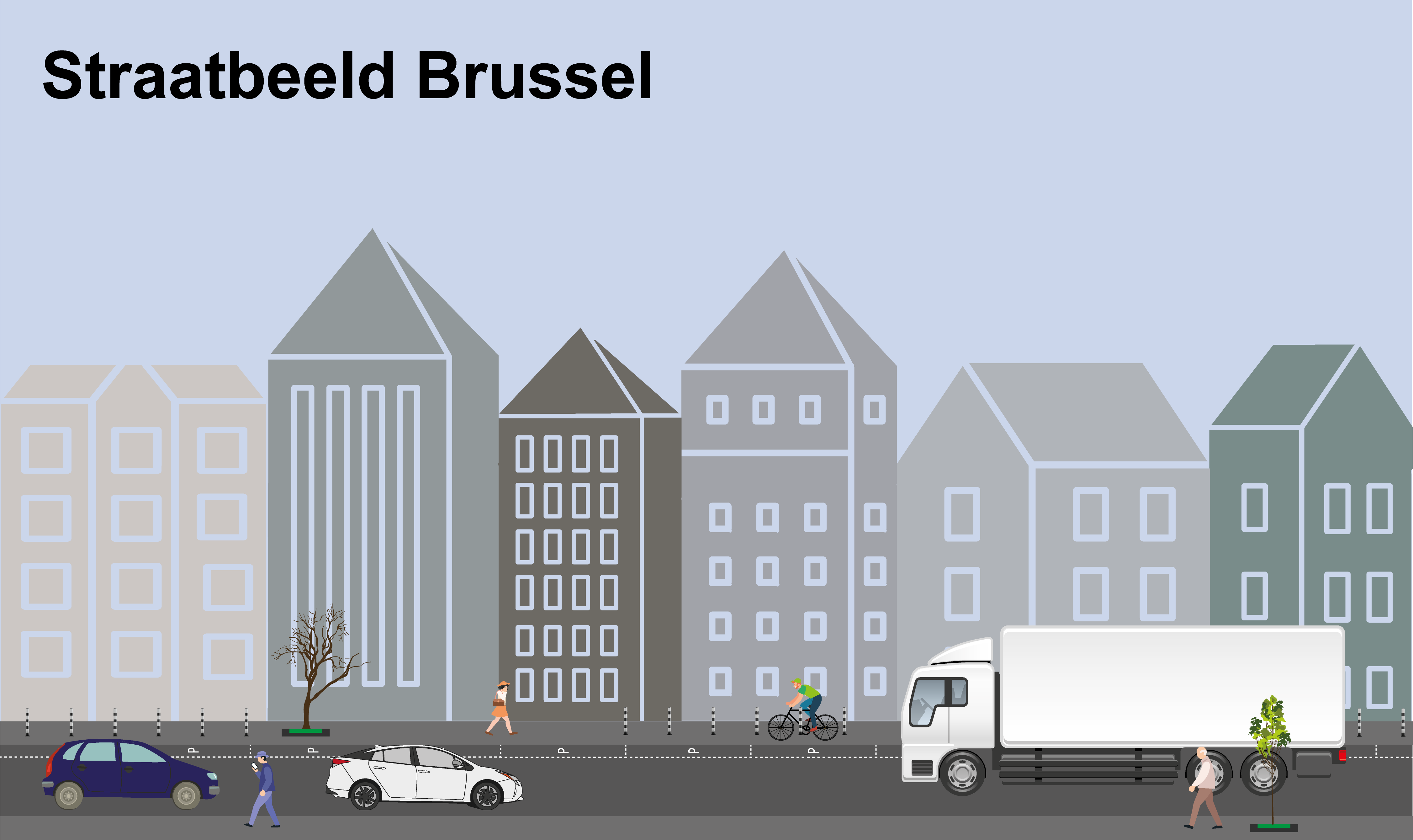 Straatbeeld-Brussel