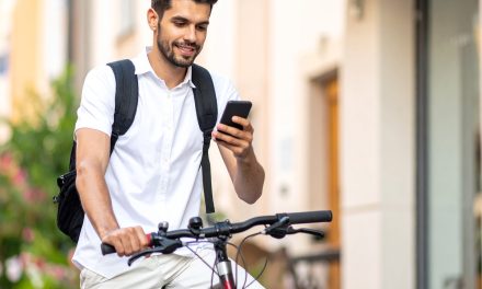 Aantal fietsers op telefoon erg laag