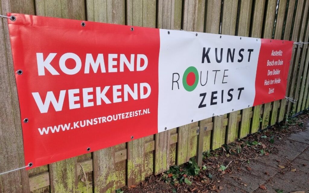 Een kunstroute in Den Dolder met weinig bezoekers.