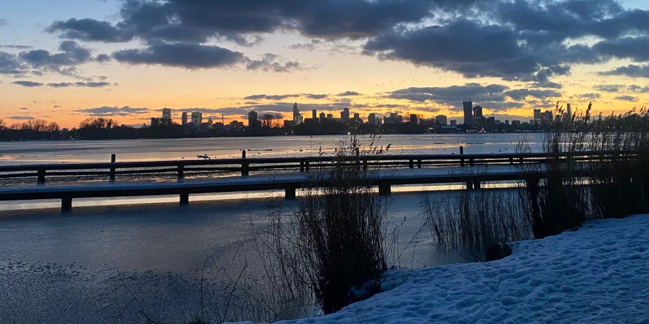 Rotterdammers blijven lopen, ook als het vriest
