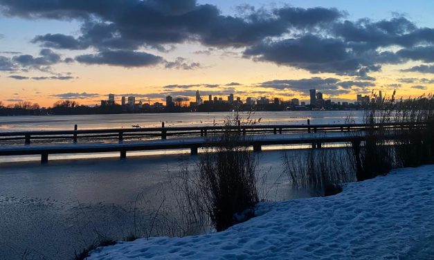 Rotterdammers blijven lopen, ook als het vriest