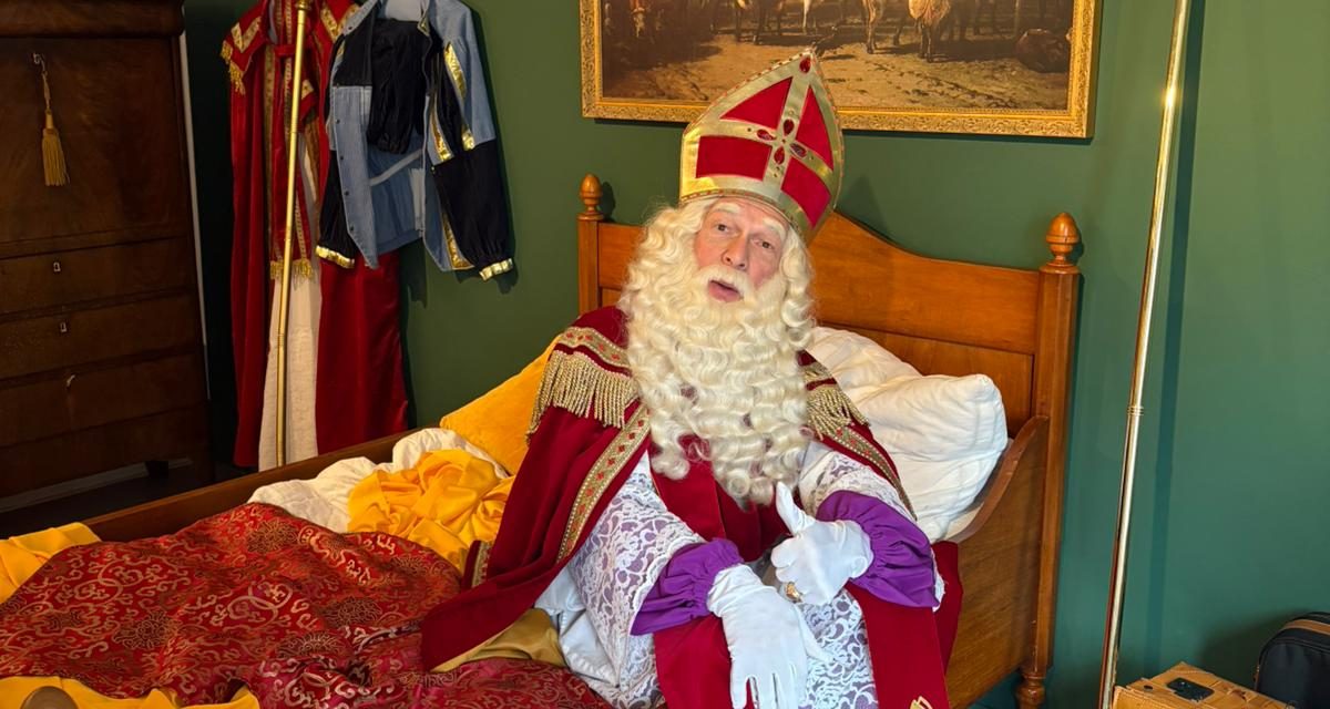 De slaapkamer van Sinterklaas