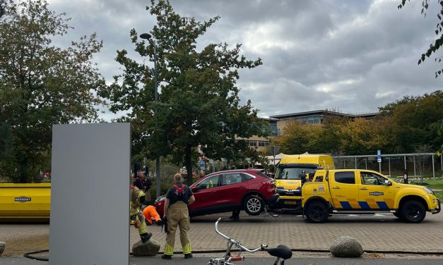 Brand in parkeergarage kantoor Nike europa