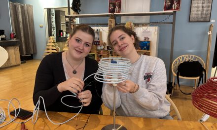 Lampenkappen maken van restmateriaal in Re.Store