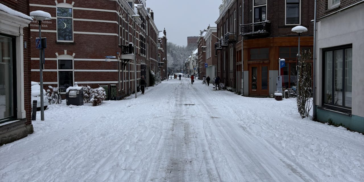 De sneeuw bleef maar komen, maar de pizza’s moeten nog steeds naar de klant