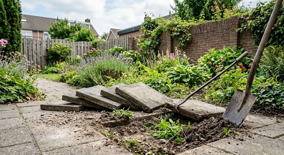 Minder grijs, meer groen: Duurzaamheidscentrum Hilversum zet 1 aprilgrap in om tegels uit tuinen te krijgen