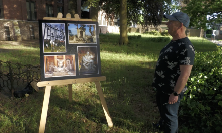 Fotoclub ‘t Gooi exposeert voor het eerst buiten, opbouw gaat er opeens heel anders aan toe