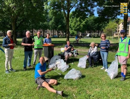 Vrijwilligers initiatief ‘Zwerfvuil Houten’ heeft je wijk opruimen leuk gemaakt.