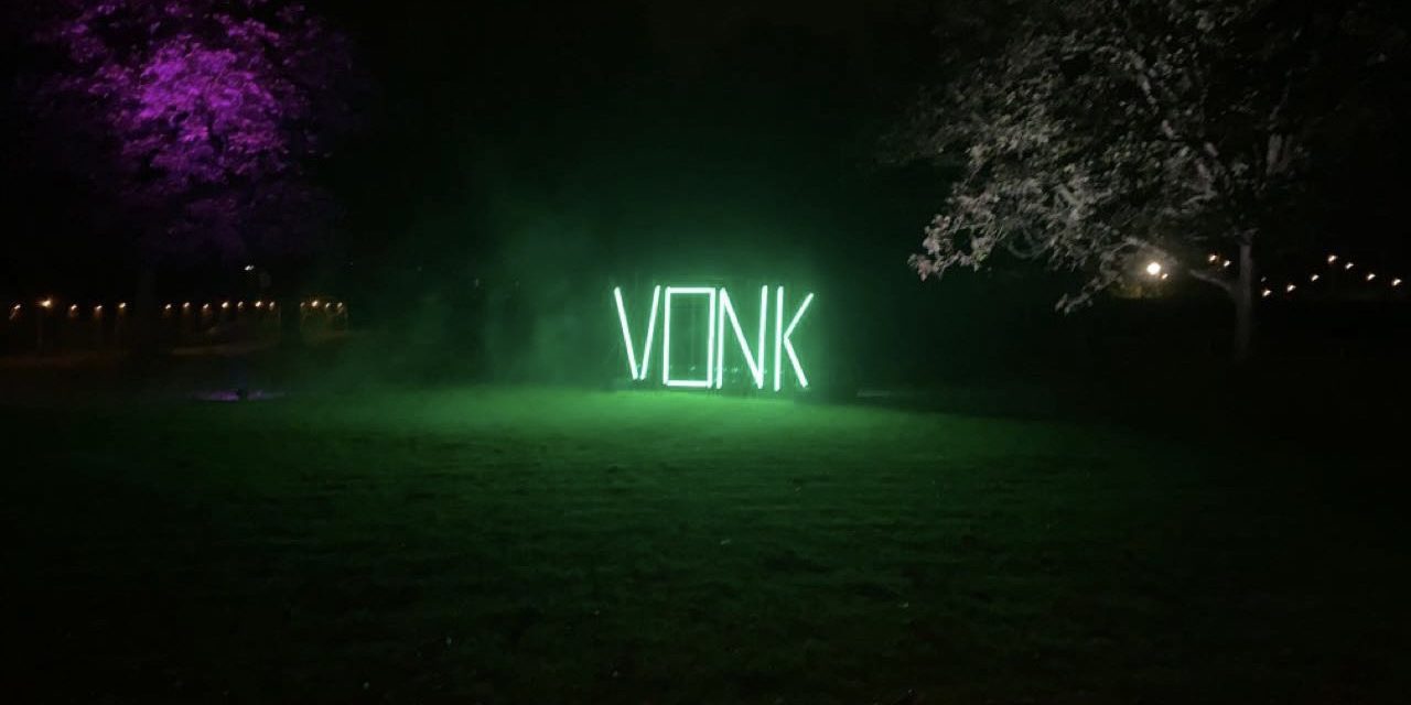 Lichtkunst festival VONK in Fort de Batterijen.