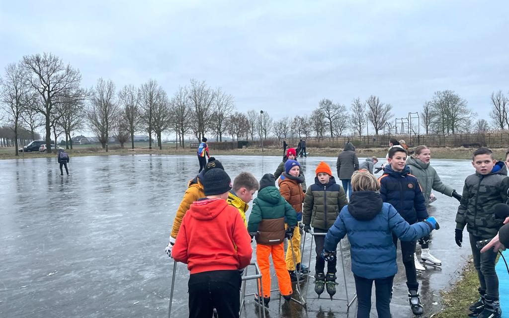 Schaatsbaan in Schalkwijk is geopend
