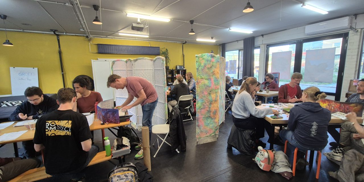 Dungeons and Dragons progamma bezig bij Shine Houten