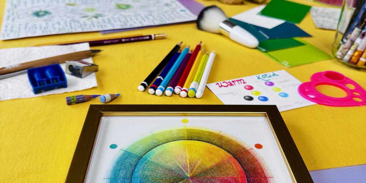 Kleurpotloden cursus voor alleen vrouwen in Houten.