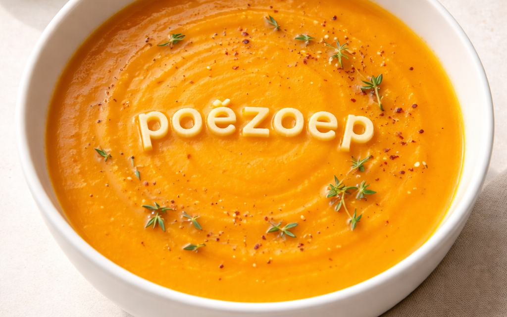 Bij Poëzoep delen amateurdichters al drie jaar lang eigen gedichten, onder genot van een kopje soep.