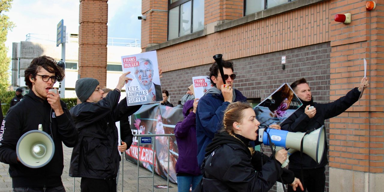 Protest against Ahold Delhaize draws international animal rights activists to the Netherlands