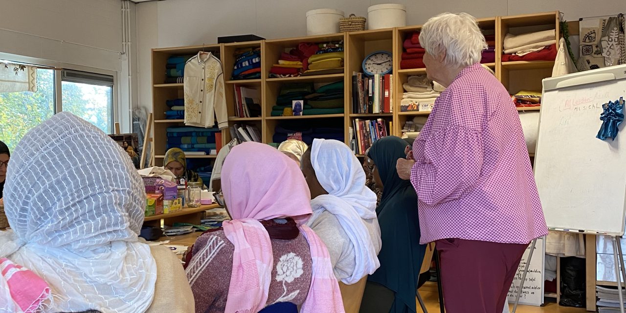 Embroidery brings migrant women together