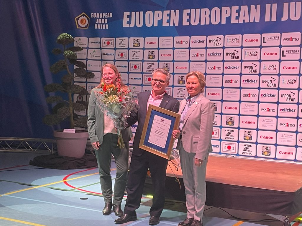 Rudi Verhagen tijdens het EK II-judo.
Foto: Jan-Willem Bello