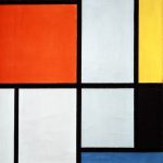 Eén van de werken de bekendste werken van Mondriaan.