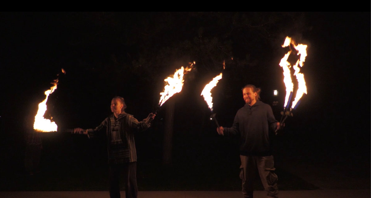 Fireflow groep traint regelmatig in Leidsche Rijn