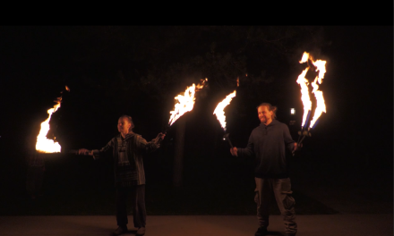 Fireflow groep traint regelmatig in Leidsche Rijn