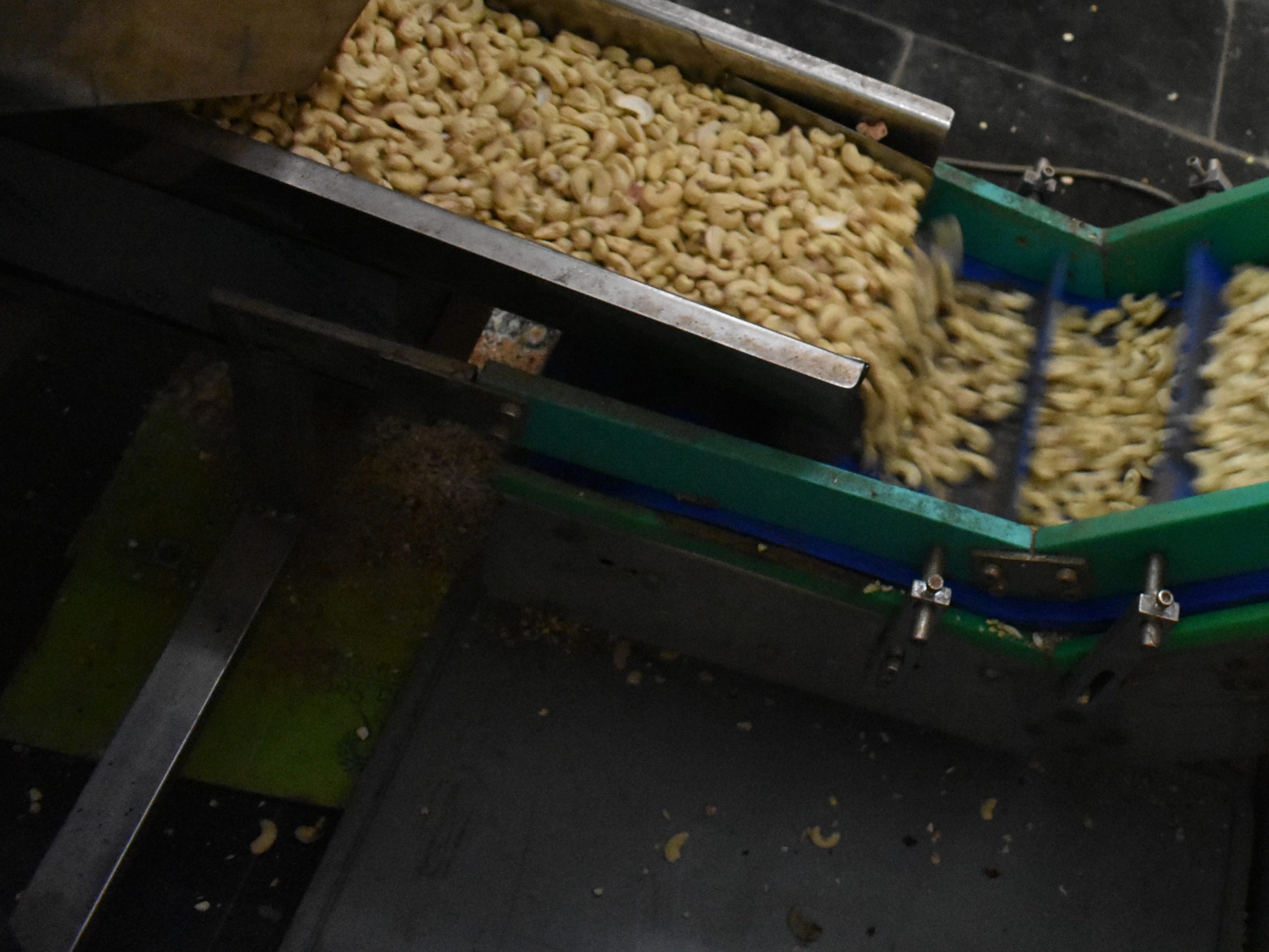 Cashewnoten op rolband