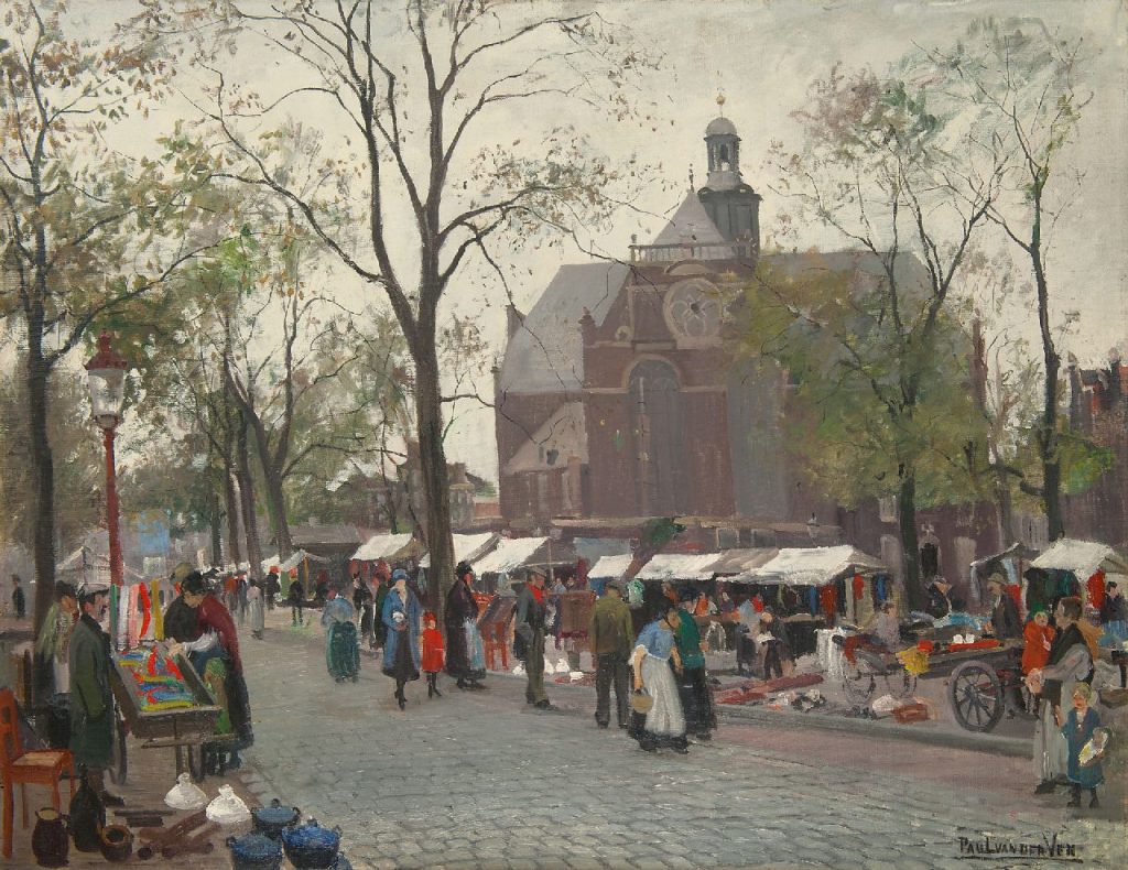 Paul van der Ven
1892-1972
De Noordermarkt, Amsterdam