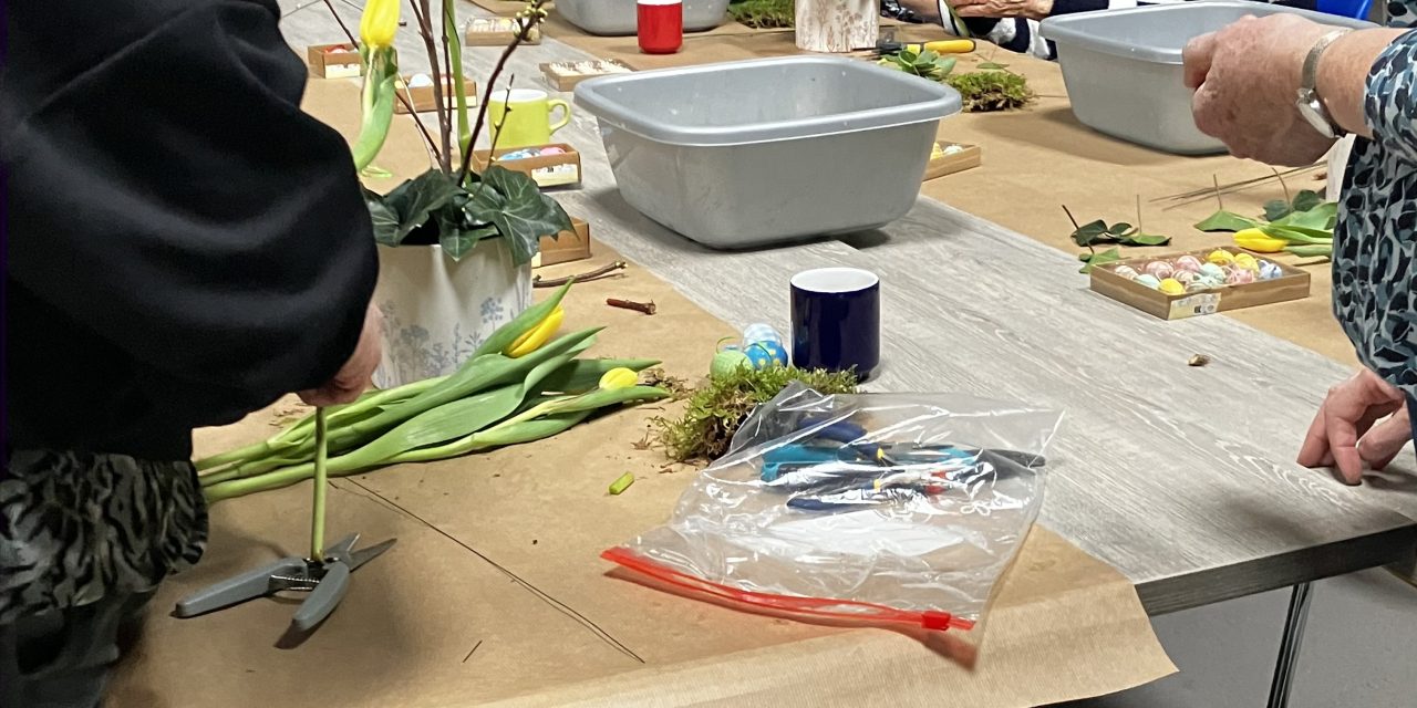 Het is lente, tijd om de bloemetjes buiten te zetten