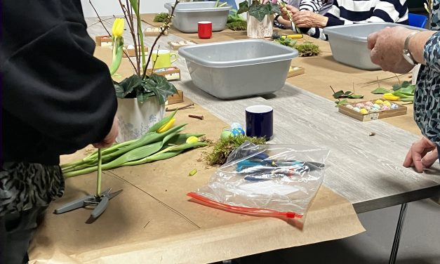 Het is lente, tijd om de bloemetjes buiten te zetten