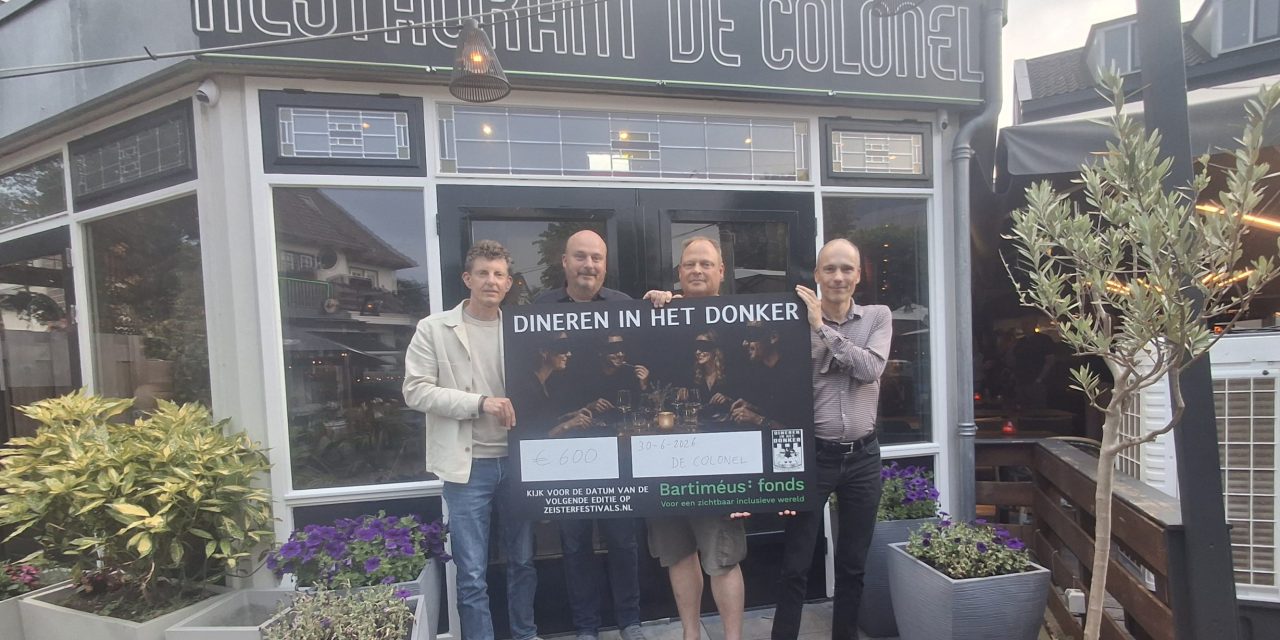 Dineren in het donker: een etentje met een maatschappelijk doel