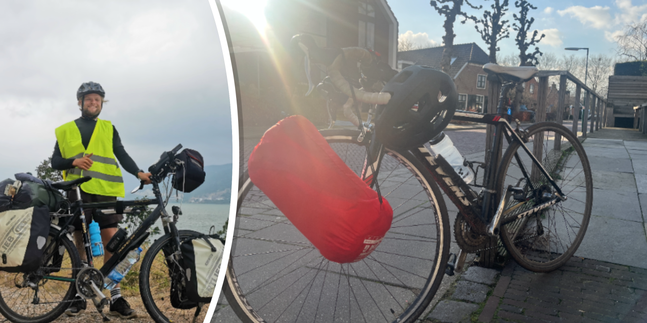 Joost Reus (27) fietst de wereld rond