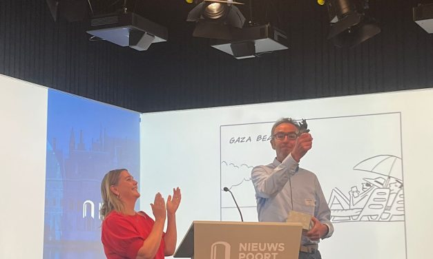 Inktspotprijs 2025 gewonnen door Peter de Wit met Gaza Beach 2030