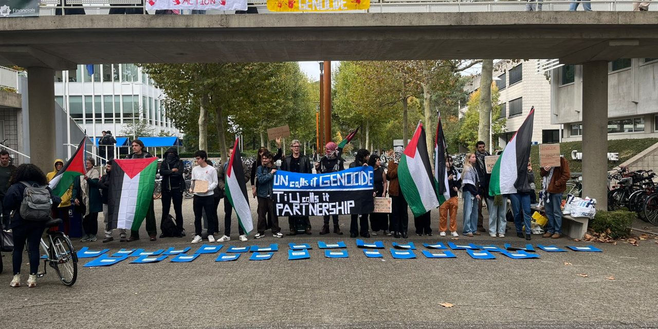 Pro-Palestinademonstraties in heel Nederland, ook actie aan de Universiteit Tilburg