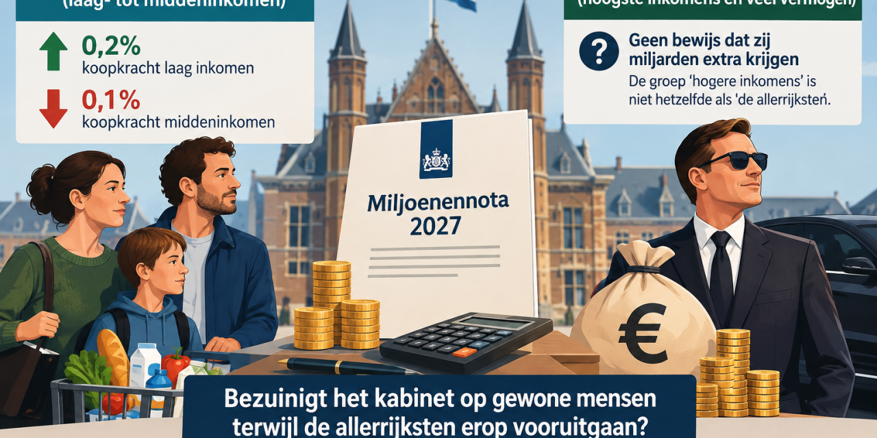 Factcheck: bezuinigt het kabinet op gewone mensen terwijl de allerrijksten erop vooruitgaat?