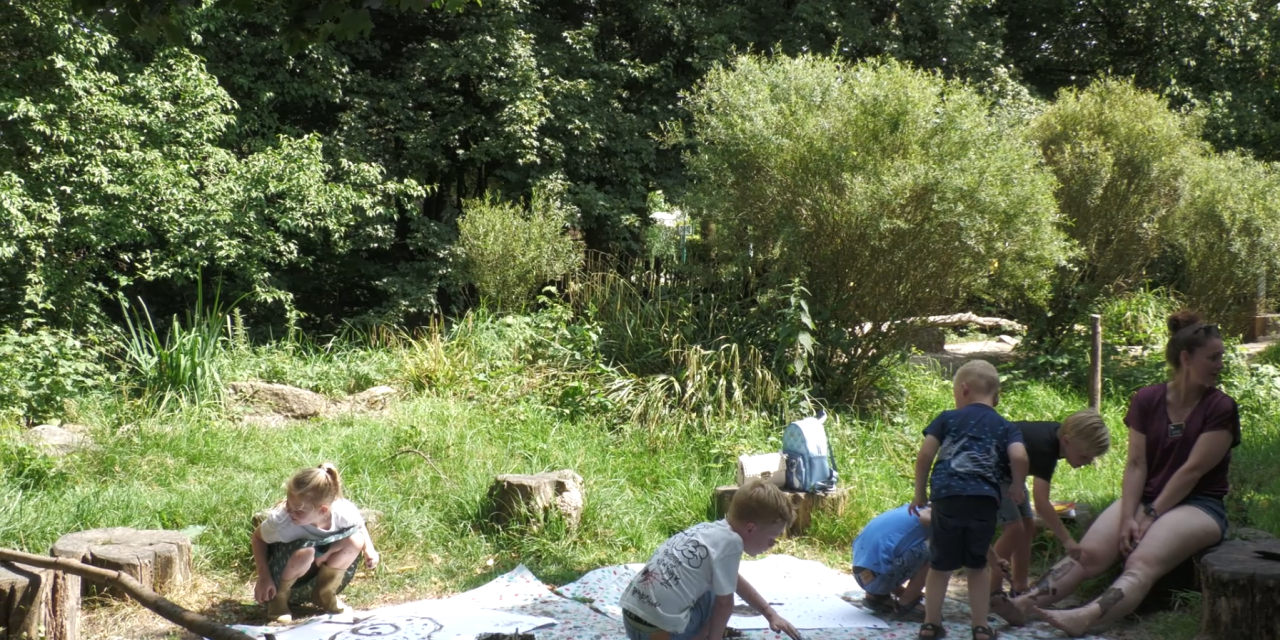 Kinderen lekker naar buiten tijdens de modderdag in Maarssen