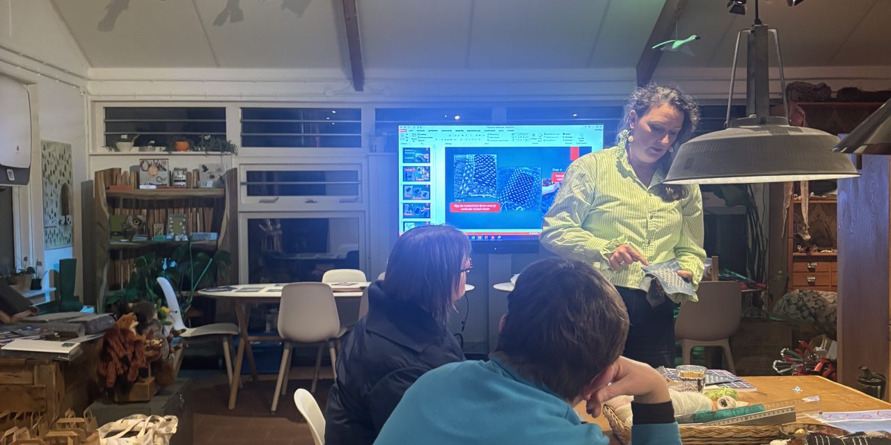 Workshop Sashiko in MEC tijdens week van het repareren