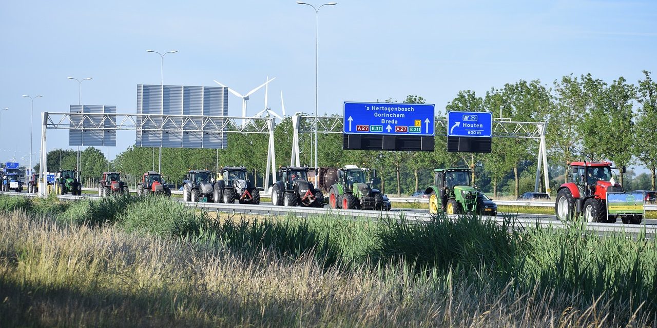 Boeren protesteren in Brussel tegen het Europees landbouwbeleid.
