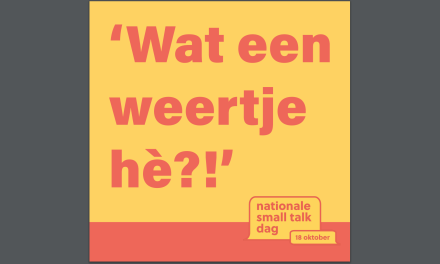 Lekker weertje hè? Nationale Smalltalkdag 18 oktober