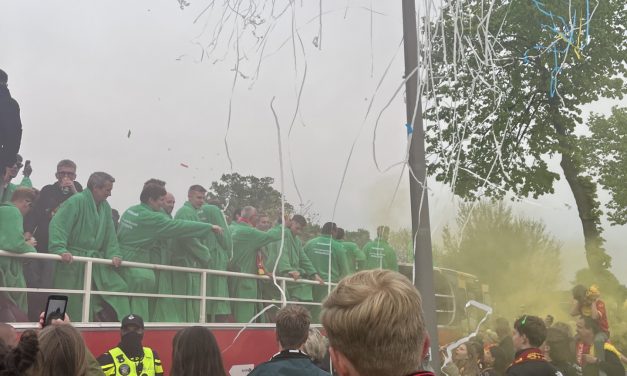 Huldiging Go Ahead Eagles in Deventer