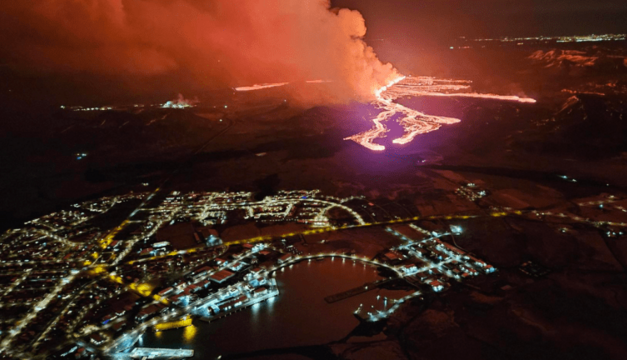 Vulkaanuitbarsting bij Grindavík in IJsland blijft voortduren