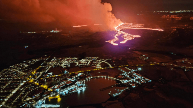 Vulkaanuitbarsting bij Grindavík in IJsland blijft voortduren