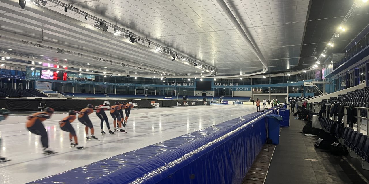 Stilte in Thialf, maar ‘thuisblijvers’ trainen gewoon door